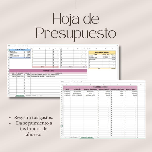 Hoja de Presupuesto (pesos mexicanos)